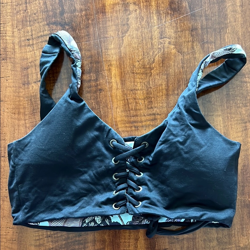 Maaji Reversible Bikini Lace up Top